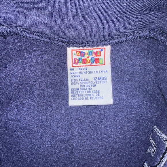 THROWBACK to 2009 Double Trouble Navy Baby Boy 12mo Soft Vest - Picture 2 of 4